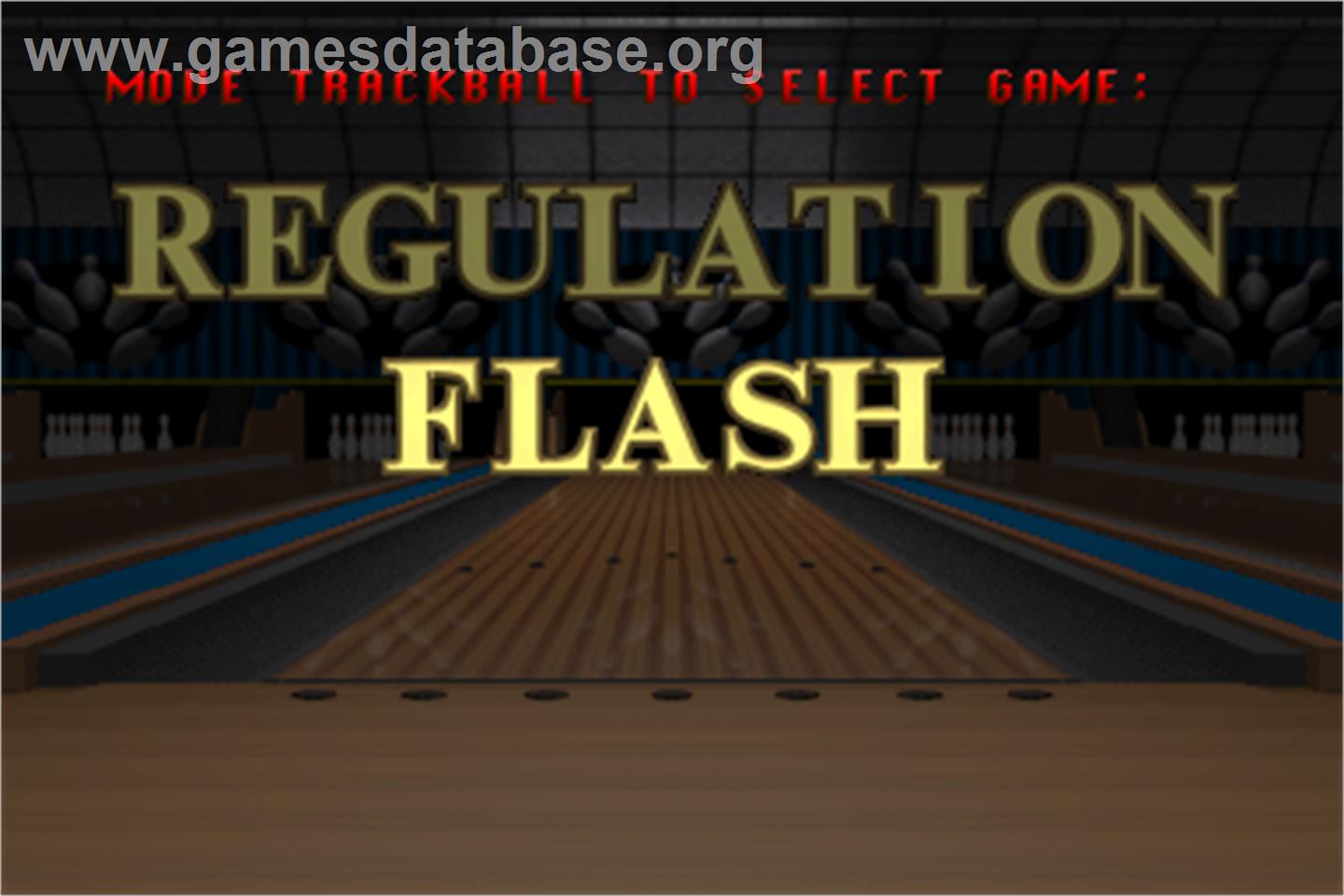 World Class Bowling Deluxe - Arcade - Artwork - Select Screen