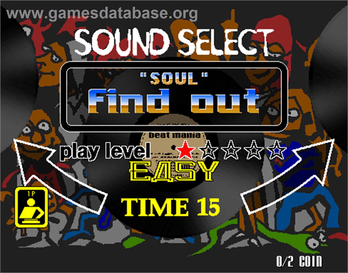 beatmania complete MIX - Arcade - Artwork - Select Screen