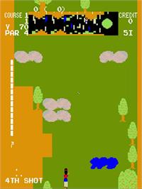 In game image of 18 Challenge Pro Golf on the Arcade.