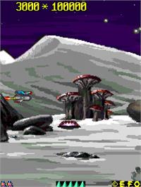 In game image of A Day In Space on the Arcade.