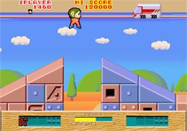 In game image of Alex Kidd: The Lost Stars on the Arcade.