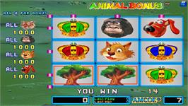 In game image of Animal Bonus on the Arcade.