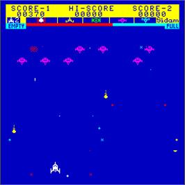 In game image of Astro Battle on the Arcade.