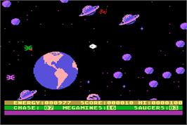 In game image of Astro Chase on the Arcade.