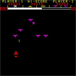 In game image of Astro Wars on the Arcade.