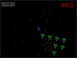 In game image of Aztarac on the Arcade.