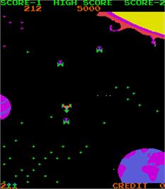 In game image of Azurian Attack on the Arcade.