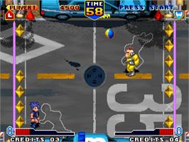 In game image of Bang Bead on the Arcade.