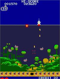 In game image of Battle Cruiser M-12 on the Arcade.