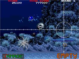 In game image of Battle Shark on the Arcade.
