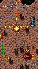 In game image of Bermuda Triangle on the Arcade.