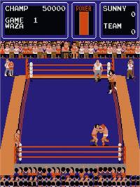 In game image of Big Pro Wrestling!, The on the Arcade.