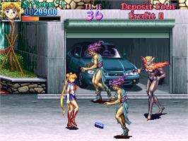 In game image of Bishoujo Senshi Sailor Moon on the Arcade.
