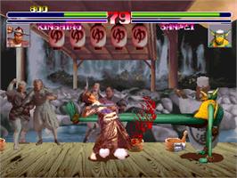 In game image of Blood Warrior on the Arcade.