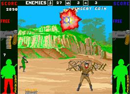 In game image of Born To Fight on the Arcade.