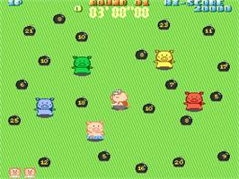 In game image of Butasan - Pig's & Bomber's on the Arcade.