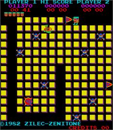 In game image of Check Man on the Arcade.