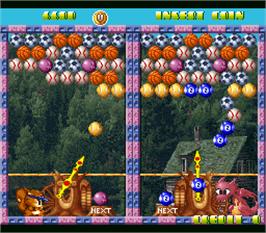 In game image of Cookie & Bibi 2 on the Arcade.