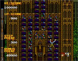 In game image of Crazy Climber 2 on the Arcade.