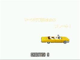 In game image of Crazy Taxi on the Arcade.