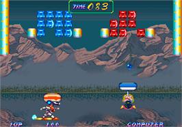 In game image of Cuby Bop on the Arcade.