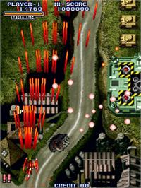 In game image of Cyvern - The Dragon Weapons on the Arcade.