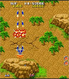 In game image of Dangar - Ufo Robo on the Arcade.