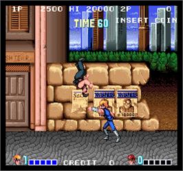 In game image of Double Dragon on the Arcade.