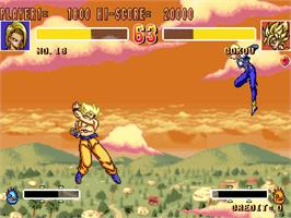 In game image of Dragon Ball Z 2 - Super Battle on the Arcade.