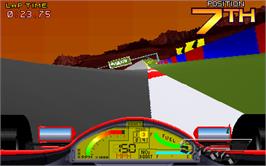 In game image of Driver's Edge on the Arcade.