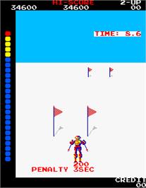 In game image of Dynamic Ski on the Arcade.