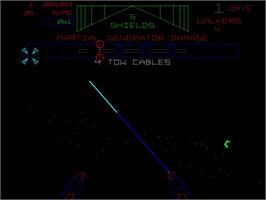 In game image of Empire Strikes Back, The on the Arcade.