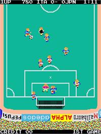 In game image of Exciting Soccer II on the Arcade.