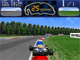 In game image of Final Lap R on the Arcade.