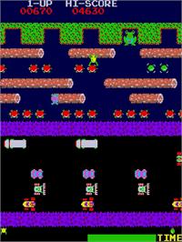 In game image of Frogger - New Serie 92 on the Arcade.