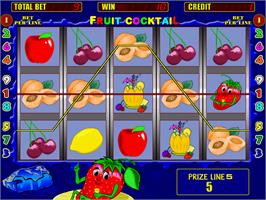 In game image of Fruit Cocktail on the Arcade.