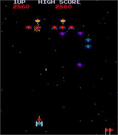 In game image of Galaxian Turbo on the Arcade.