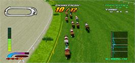In game image of Gallop Racer 2 on the Arcade.
