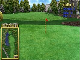 In game image of Golden Tee Supreme Edition Tournament on the Arcade.