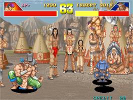 In game image of Gouketsuji Ichizoku on the Arcade.