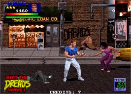 In game image of Guardians of the 'Hood on the Arcade.
