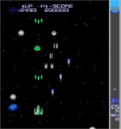 In game image of Halley's Comet on the Arcade.