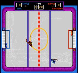 In game image of Hat Trick on the Arcade.