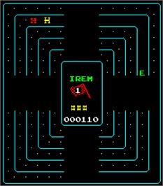 In game image of Head On on the Arcade.