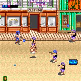 In game image of Heated Barrel on the Arcade.