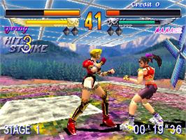 In game image of Heaven's Gate on the Arcade.