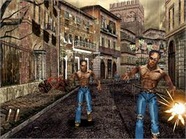 In game image of House of the Dead 2 on the Arcade.