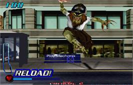 In game image of Invasion - The Abductors on the Arcade.