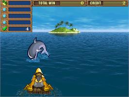 In game image of Island 2 on the Arcade.