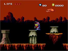 In game image of Keith Courage In Alpha Zones on the Arcade.